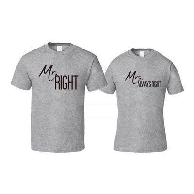 T-Shirt Mrs Always Right Gris