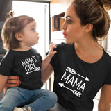 T Shirt Maman Fille Noir
