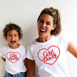 TSHIRT MERE FILLE GIRL POWER