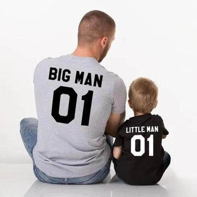 T Shirt Big Man Little Man