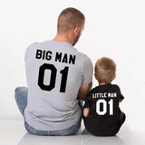 T Shirt Big Man Little Man