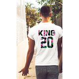 T Shirt Couple King et Queen Roses Modele 1 KING
