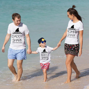 T Shirt Famille Shark