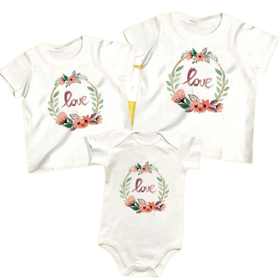 T Shirt Maman d Amour Mere Fille Bébé