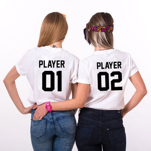 T Shirt Meilleur Ami Player 1 Player 2 - MatchingMood