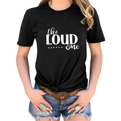 T Shirt Meilleure Amie Quiet Loud Noir - MatchingMood