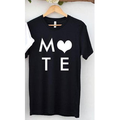T Shirt Meilleure Amie Soul Mate Noir - MatchingMood
