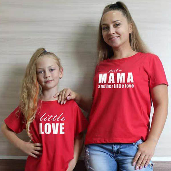 T Shirt Mere Fille Mama Little Love