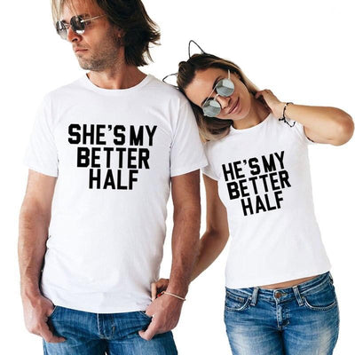 Tee-Shirt Better Half Duo Amoureux - MatchingMood