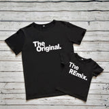 T Shirt The Original The Remix pour Papa Fils