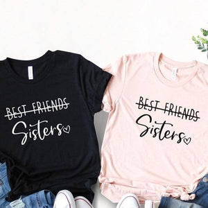 Tee Shirt De Meilleure Amie Sisters - MatchingMood