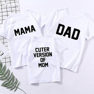 Tee Shirt Famille Cuter Version of Mom