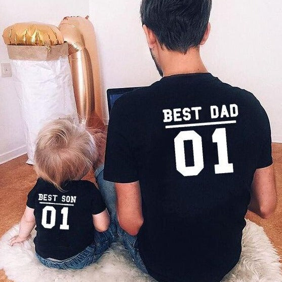 T Shirt Père Fils Best Dad - MatchingMood