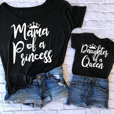 T-Shirt Mère Fille Princesse
