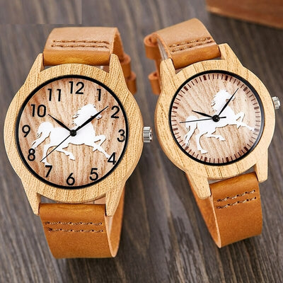 Montre Couple Homme Femme Cheval