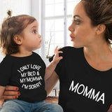 T Shirt Assorti Mère Fille Noir