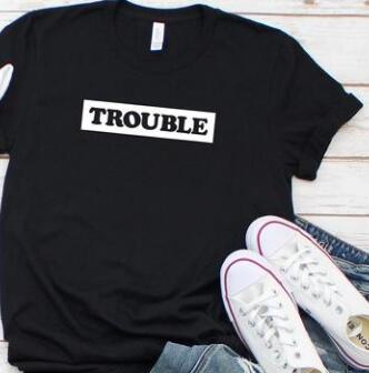 T Shirt Ma Meilleure Amie Double Trouble Noir - Matchingmood
