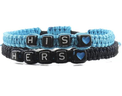 Bracelet pour Couple avec Texte