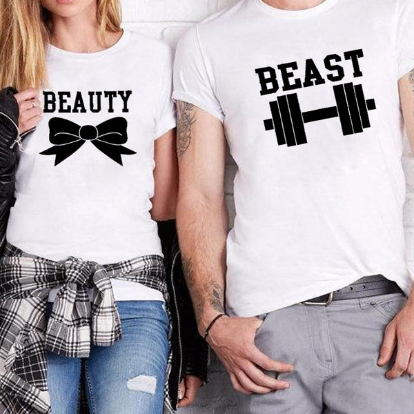 T-Shirt Couple Beauty and The Beast