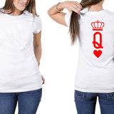 T Shirt Pour Couple King Queen - Reine de Coeur
