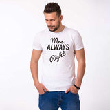 Couple T-Shirt Mr Right Mrs Always Right Homme
