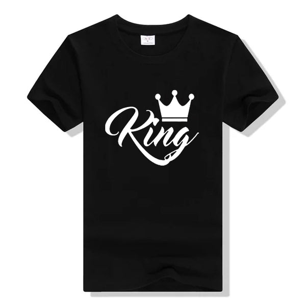 Tee-Shirt de Couple King noir