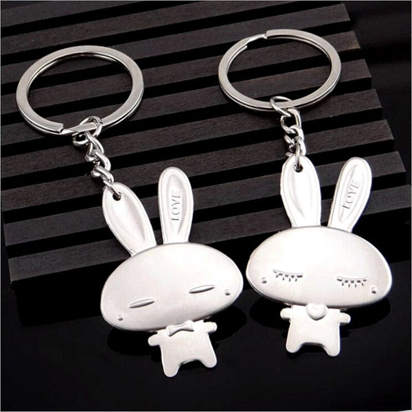 Porte Clé Couple Lapin