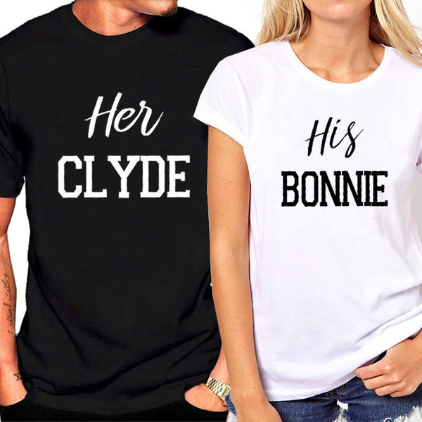 Bonnie and Clyde Tee-Shirt Couple