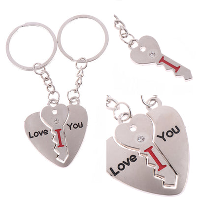 Clé du Coeur Porte Clef Couple