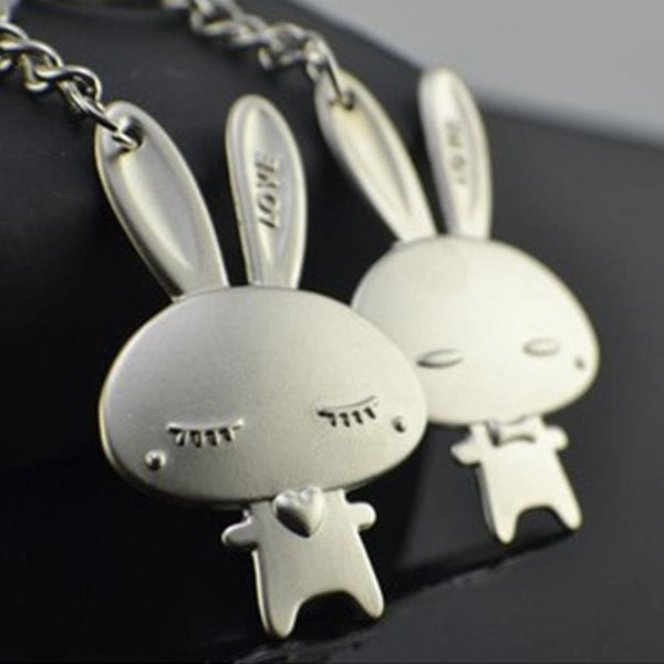 Porte Clé Couple Lapin Amour