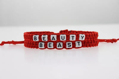 Bracelet pour Couple avec Texte Rouge - Matchingmood