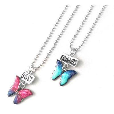 Collier Meilleures Amies Papillon