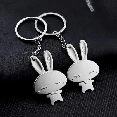 Porte Clé Couple Lapin Love