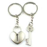 Porte Clef Clé et Cadenas Coeur