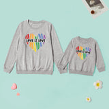Pull Mère Fille Love Is Love