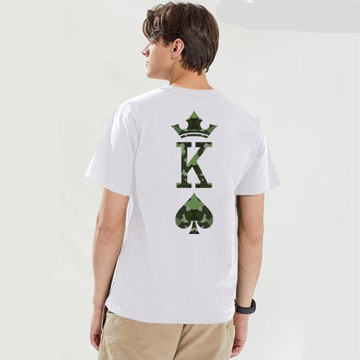 T Shirt Couple King Queen Camouflage