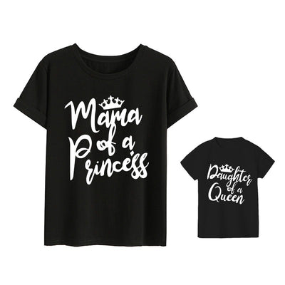 T-Shirt Mère Fille Princesse