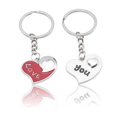 Porte Clef Coeur Coeur Love Superposable
