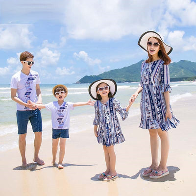 Tenues Assorties Famille Parents Enfants