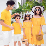 Tenue Photo Famille Jaune