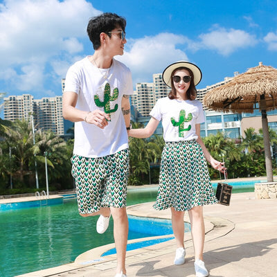 Tenue Pour Shooting Photo Famille Cactus Couple